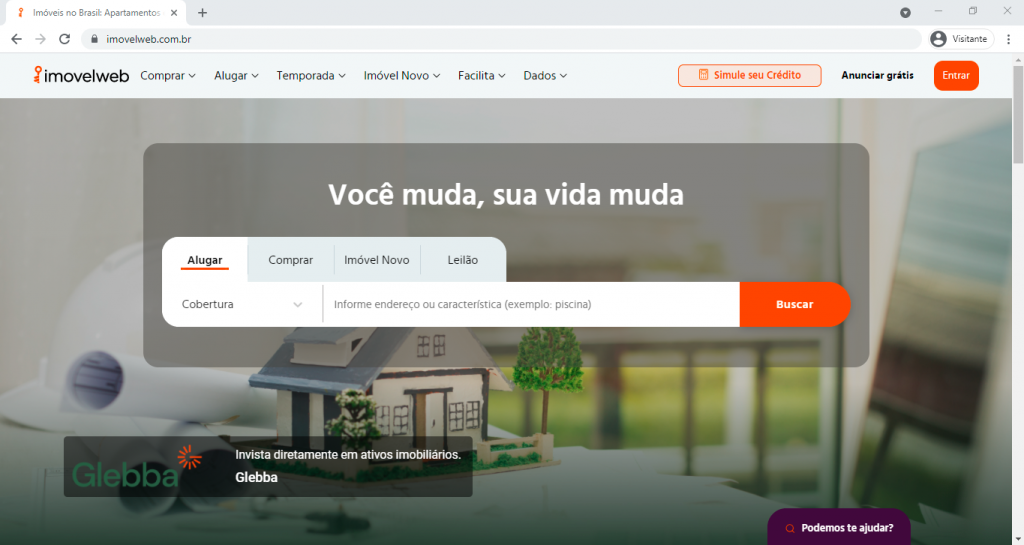 Meu Site Imobiliário em parceria com portal Imovelweb